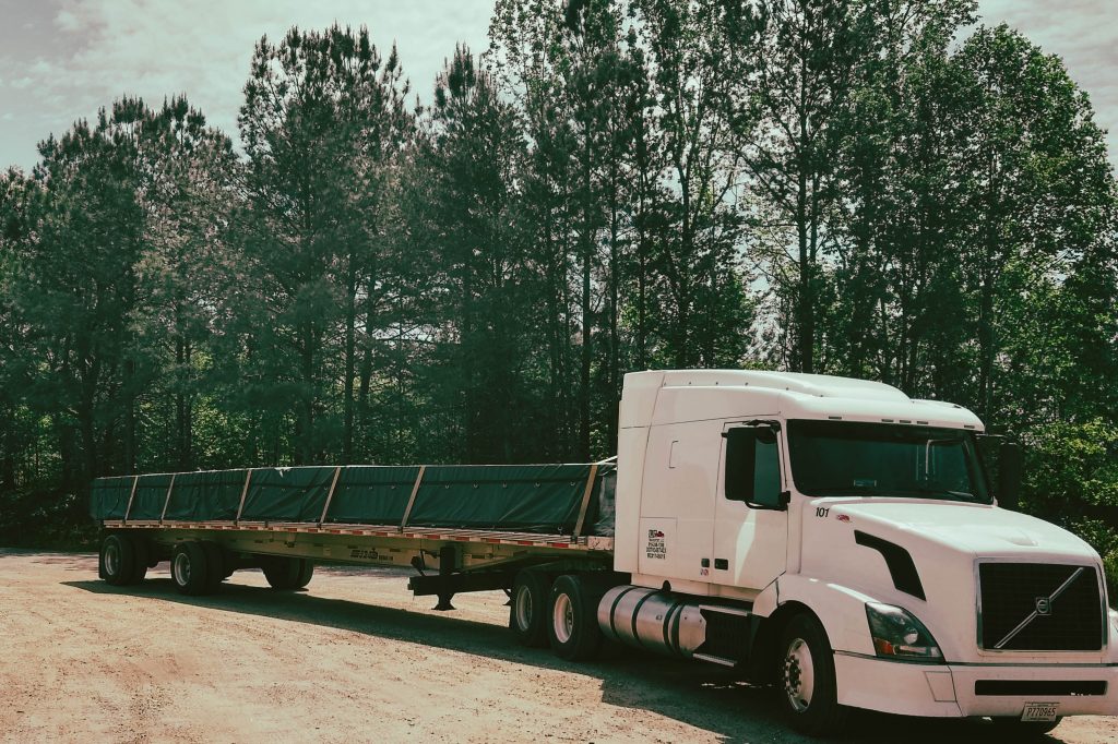 Image: Each of our trucks carries a full set of lumber and steel tarps to keep your commodities protected from the weather in transit. When requesting a quote, please include as much detail as possible. IRF Transport makes it our business to ensure your freight is taken care of during shipment.